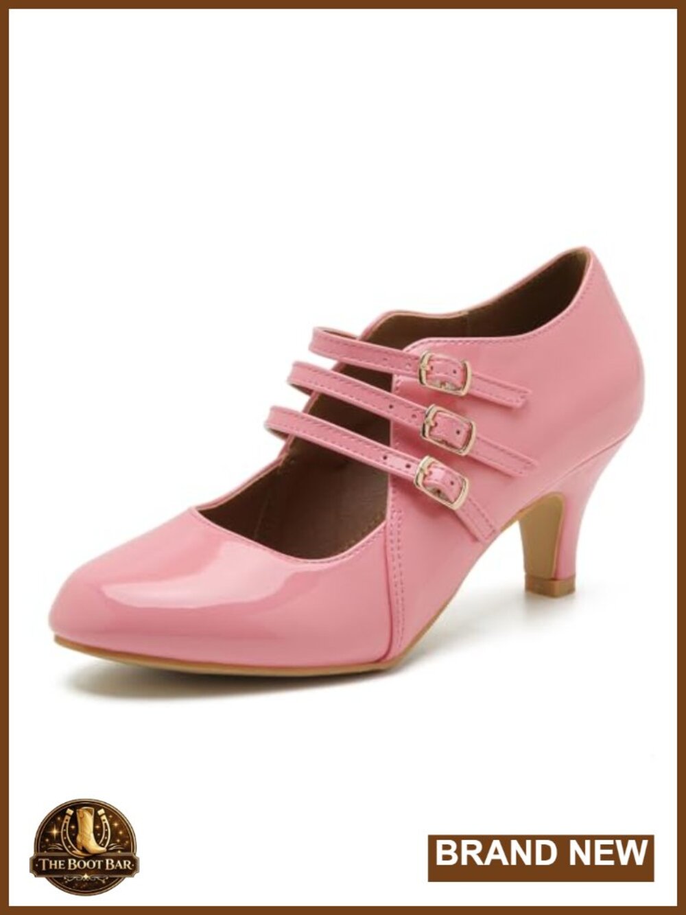 Mary Jane Pumps Round Toe Low Heel Office Work Wedding Shoes